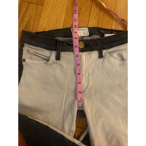 Current/Elliott Women's Two-Tone white/black low rise Skinny Jeans Size 27 - Picture 8 of 10